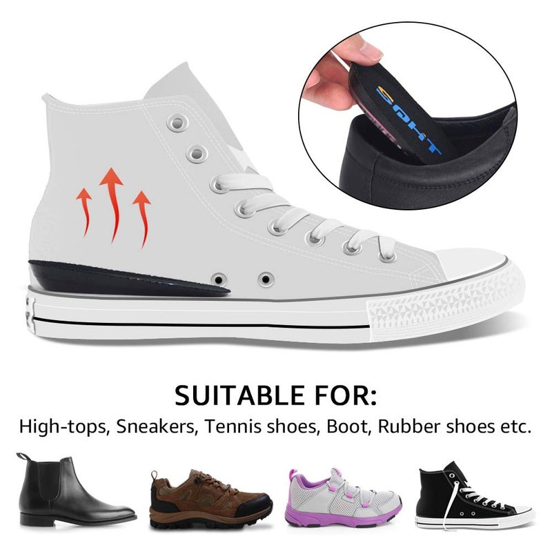 SQHT Height Increase Insoles - Heel Lift Inserts for Leg Length Discrepancies and Achilles Tendonitis  Heel Cups for Men and Women (Small (0.6 "" Height)) - Image 2